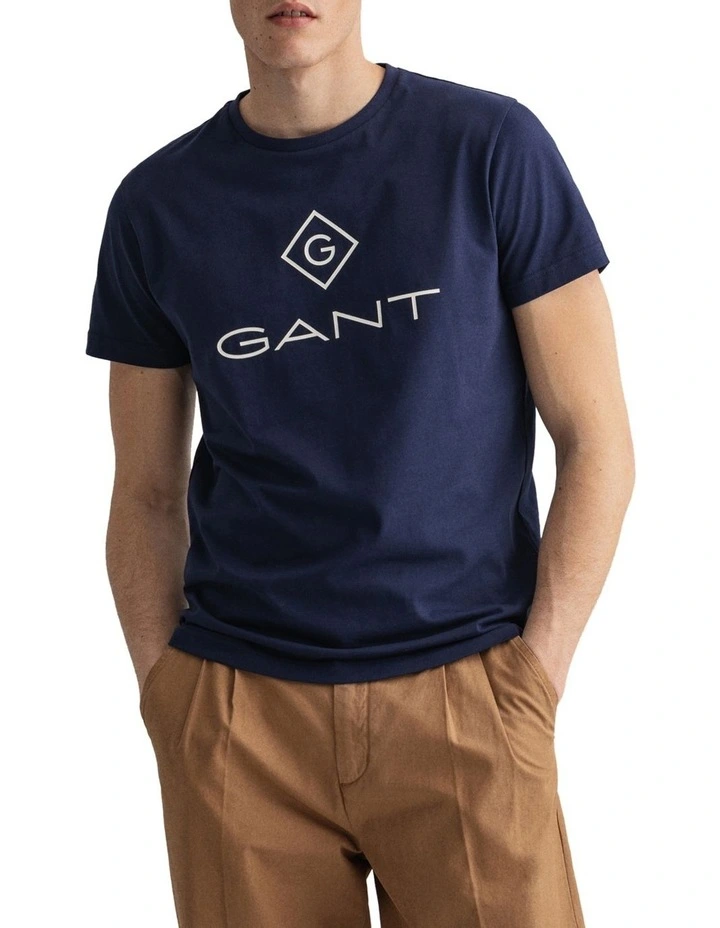 Lock-Up Short Sleeve T-Shirt Blue