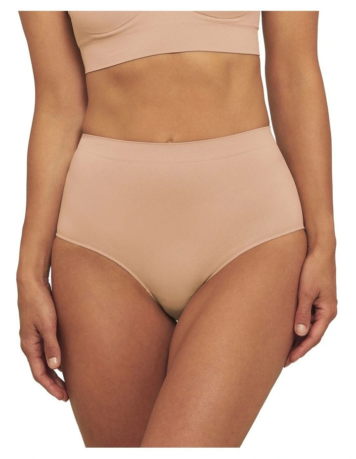 Bare Essentials Full Brief in Rose Beige