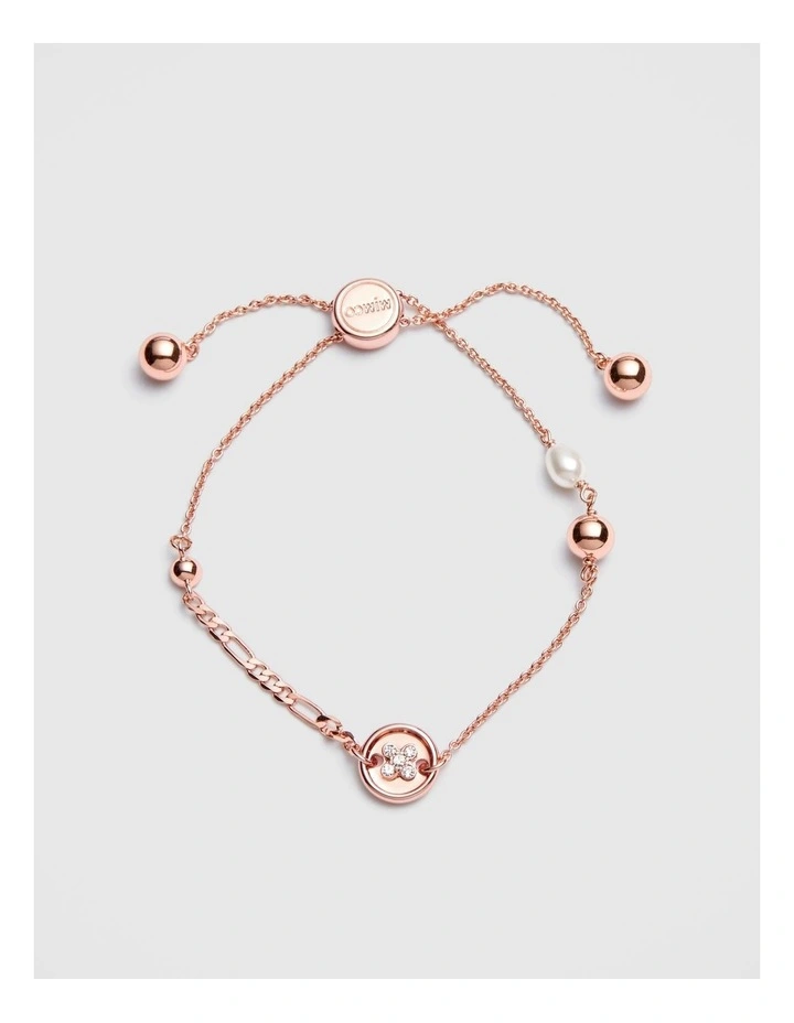 Mim-charmed Wrist Bracelet in Rose Gold