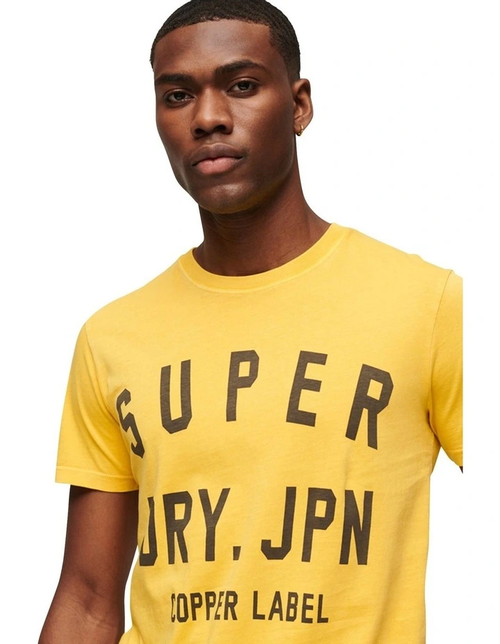Copper Label T-Shirt in Pigment Yellow