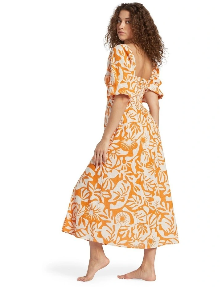 Paradise Cove Dress in Dried Mango