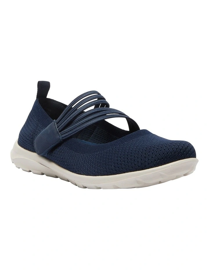 Patsy Sneakers in Navy Stretch