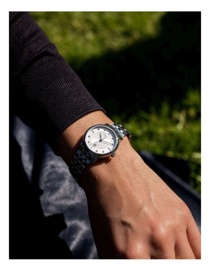Carson Premium Lady T1222071103600 Automatic Watch in Silver