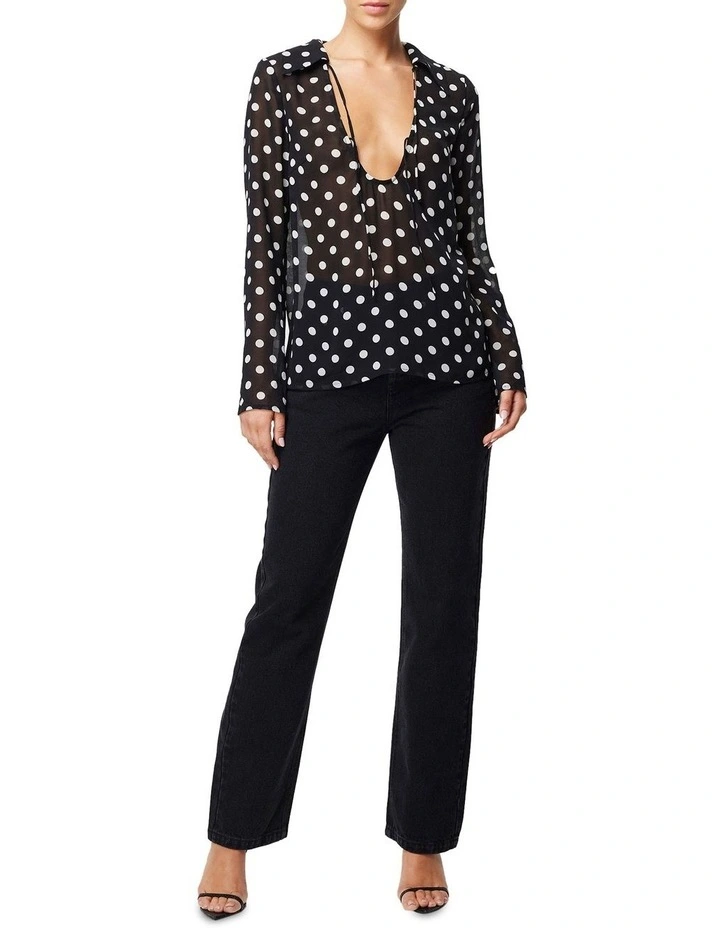 Soft Spot Top in Polka Dot
