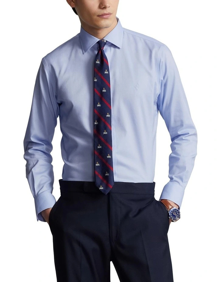 Regent Classic Fit Dobby Shirt in Blue