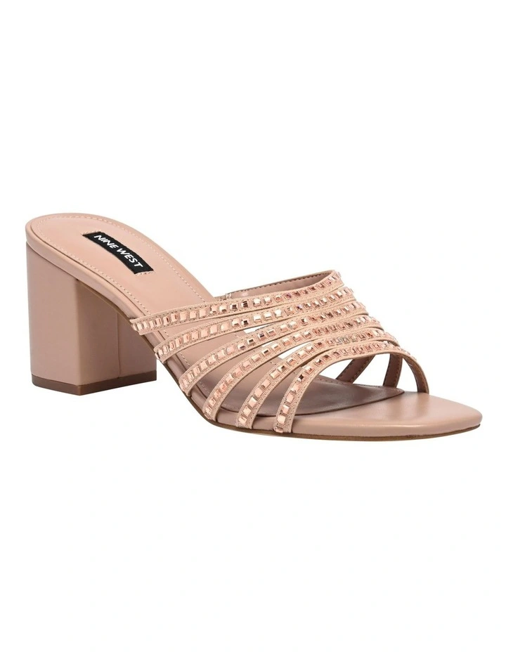 Frisky Heeled Sandal in Light Pink