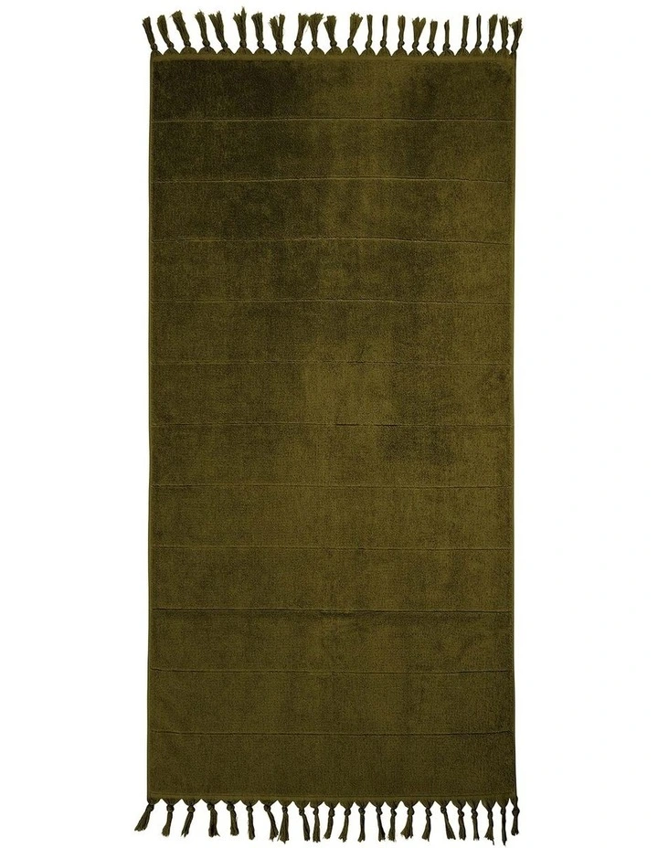 Paros Bath Towel Range in Khaki