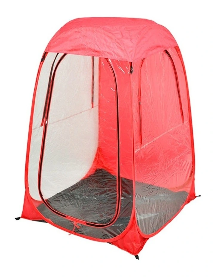 Outdoor Portable Pop Up Camping Weather Tent 2 Pack in Red