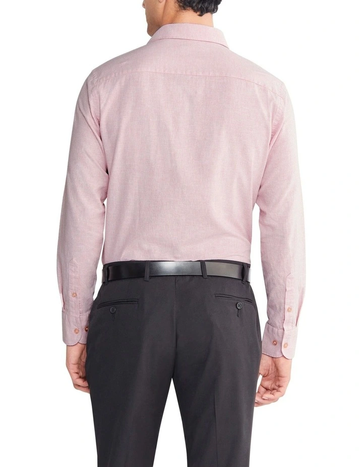 Slim Long Sleeve Shirt in Pink