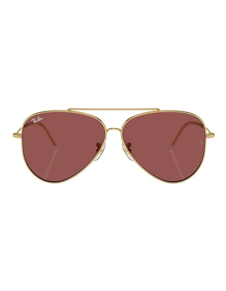 Aviator Reverse Sunglasses in Gold