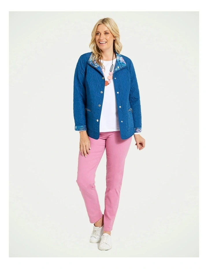 Suzy Stretch Long Pull On Jean in Rose