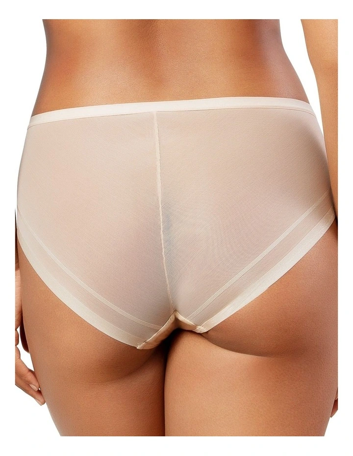 Shea Full Coverage High Waist Brief in Bare