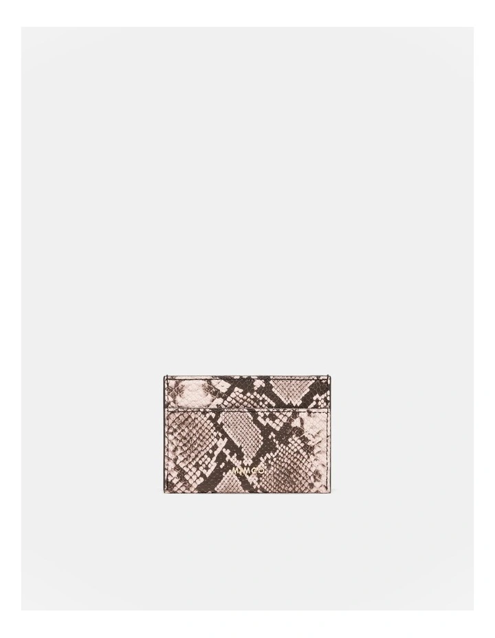Drift Card Holder in Blush Snake