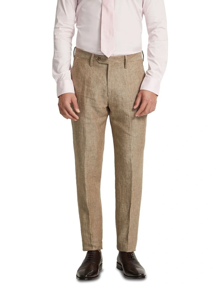 Byron Linen Trousers in Bark