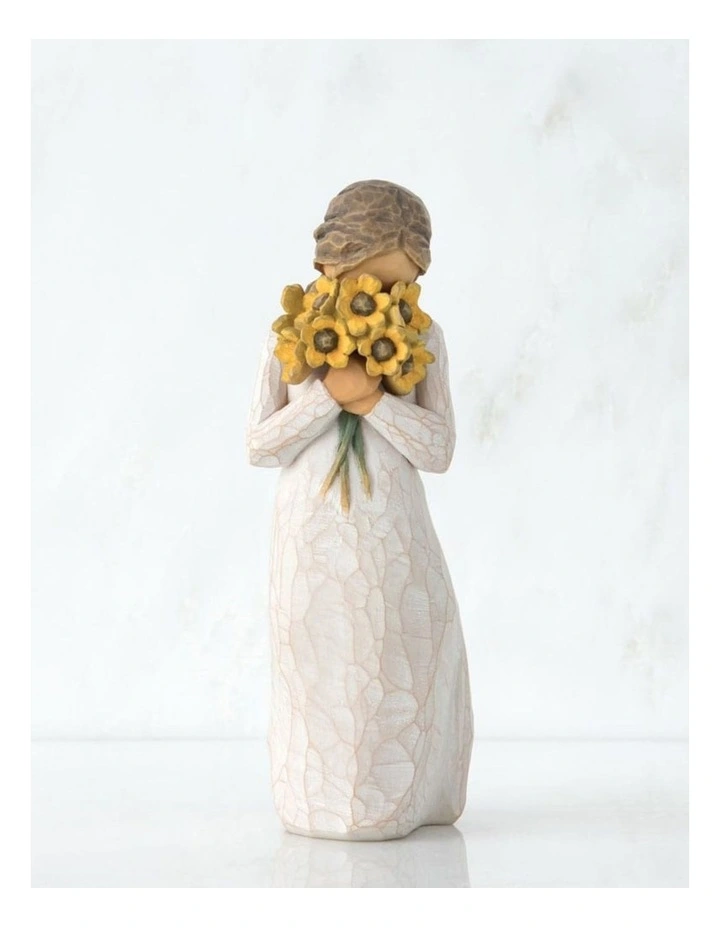 Warm Embrace Sculpted Figure in White