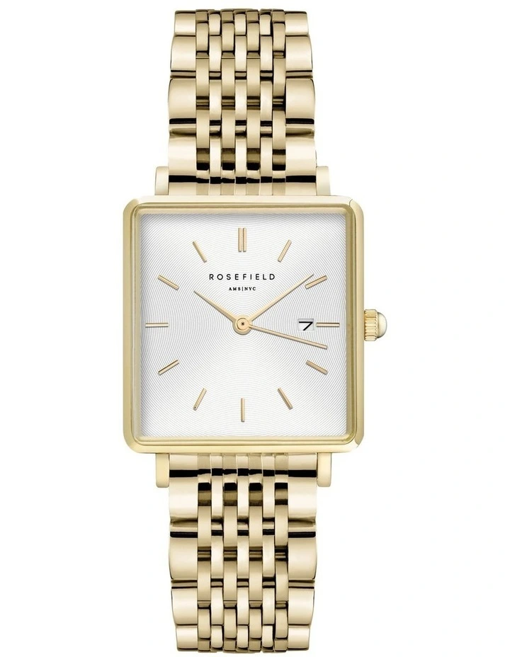 The Boxy 26mm Gold Watch QWSG-Q09