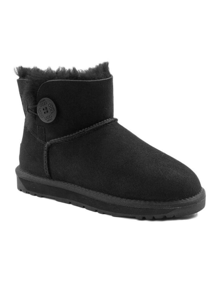 Classic Mini Button Boots in Black