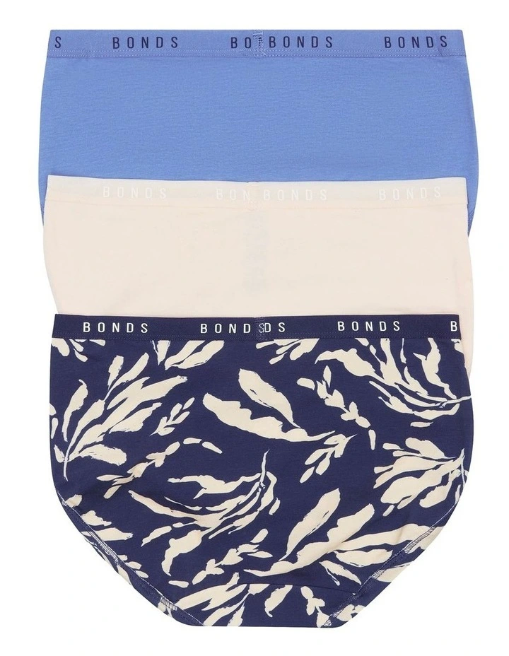 Cottontails Midi Briefs 3 Pack in Infinite/Macada