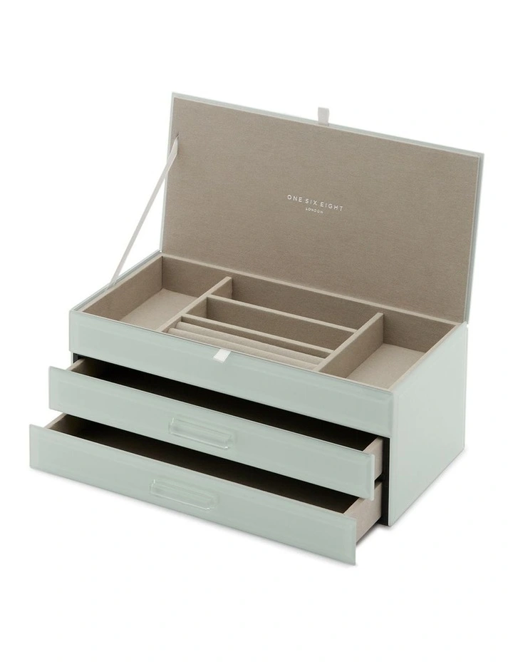 Gabriella Mint Large Jewellery Box
