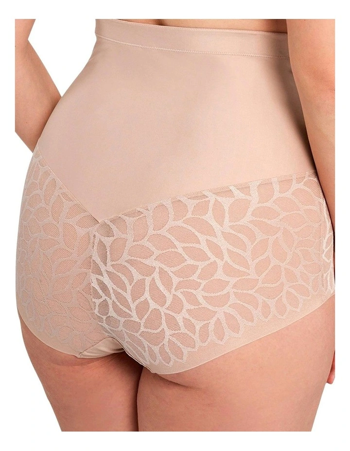 Perfect Curves Ultra High Waist Lace Shaping Brief in Blush