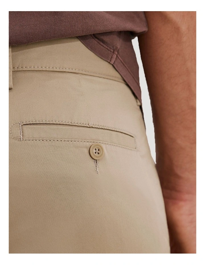 Verified Australian Cotton Stretch Chino Short in Birch
