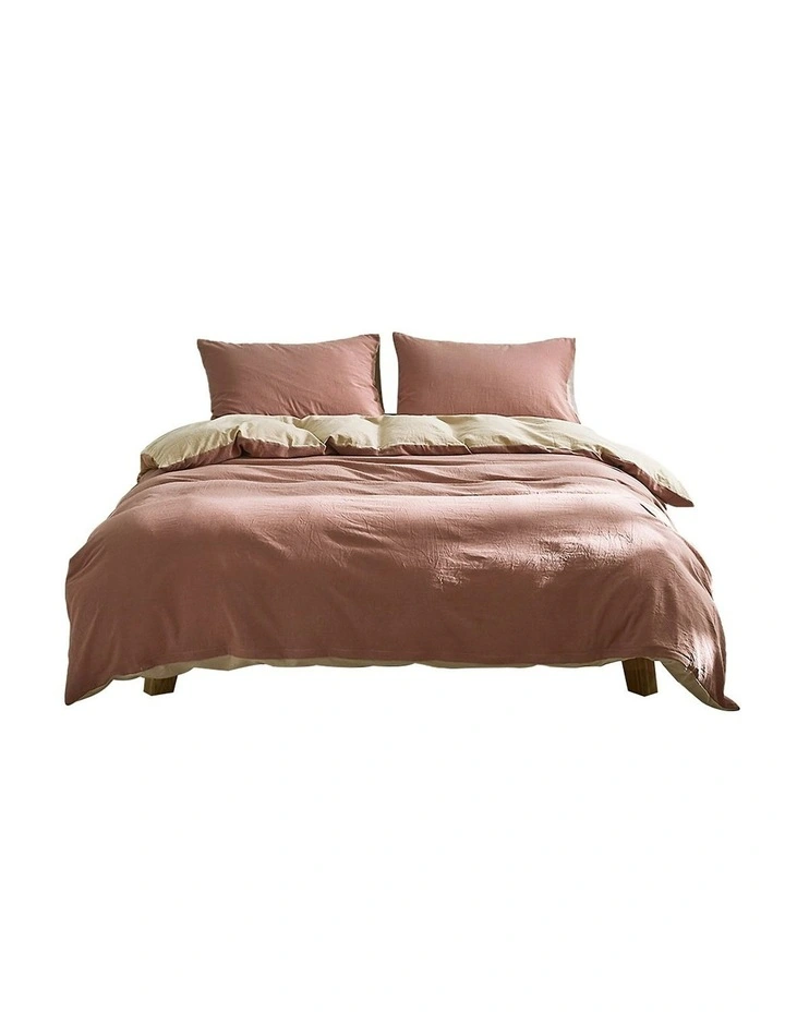 Duvet Quilt Cover Set Double in Red
