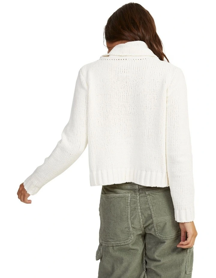 Camden Long Sleeve Jumper in White