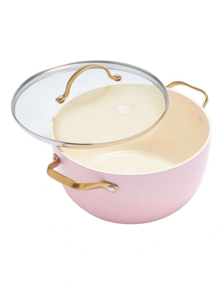 Padova Stock Pot with Lid 24cm in Blush
