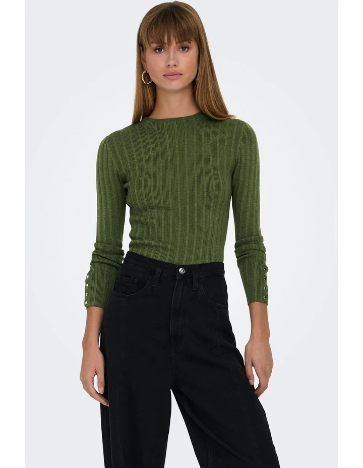 Dima Long Sleeve Knit in Green