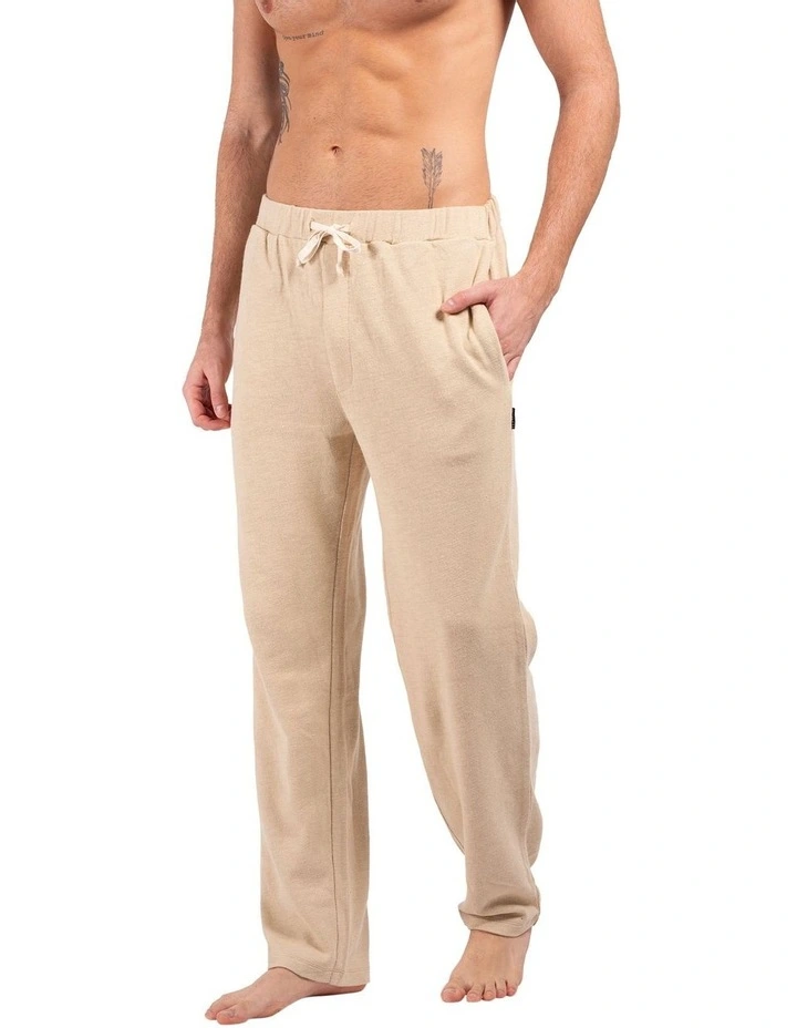 Loose Knit Lounge Pants in Sand