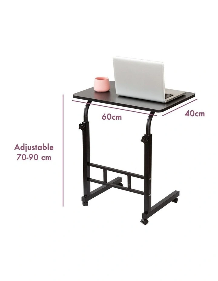 Portable Laptop Desk with Adjustable Height in Black