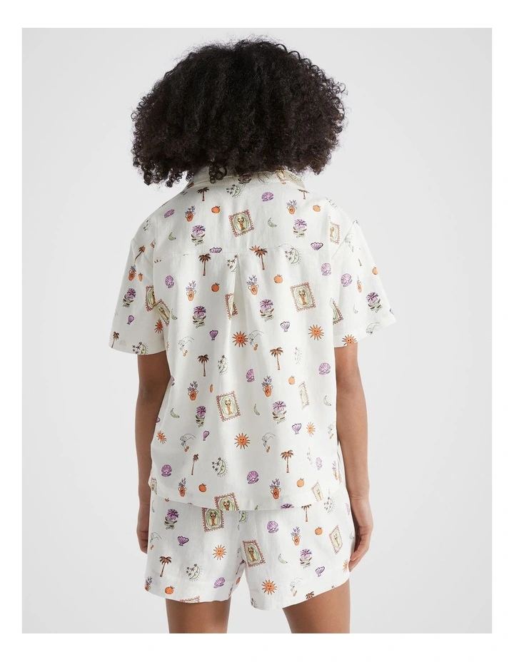 Relaxed Soleil Shirt in White