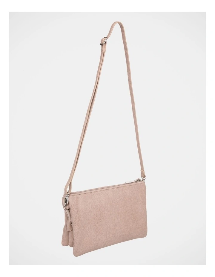 Natural Multi Gusset Crossbody Bag