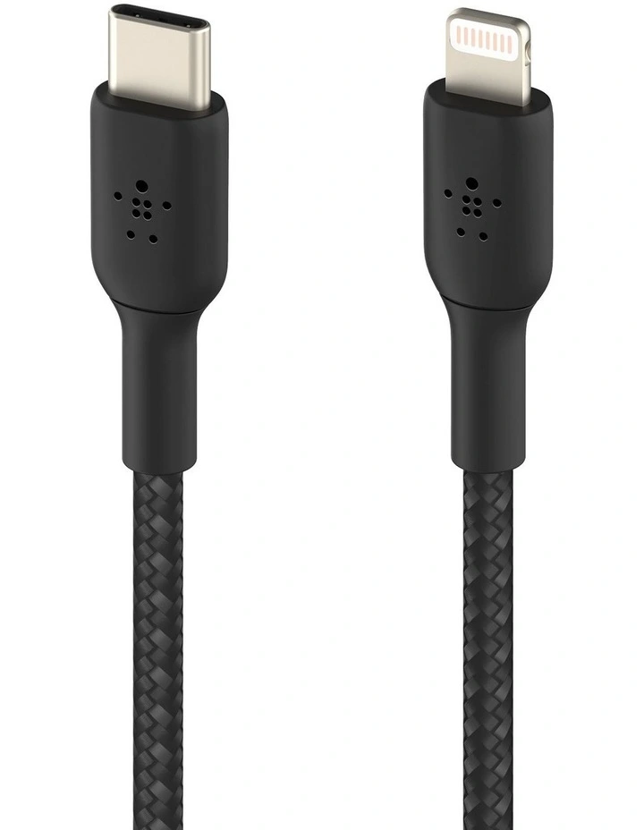 Boost Charge Usb-C To Lightning Braided 2m Cable Black CAA004BT2MBK