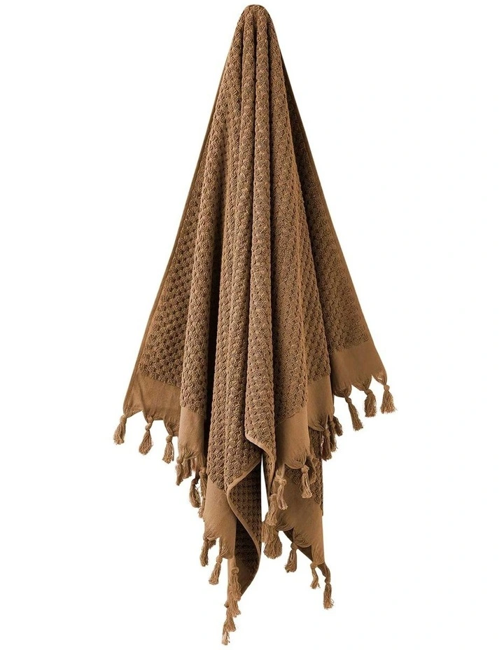 Milos Bath Towel Set in Caramel