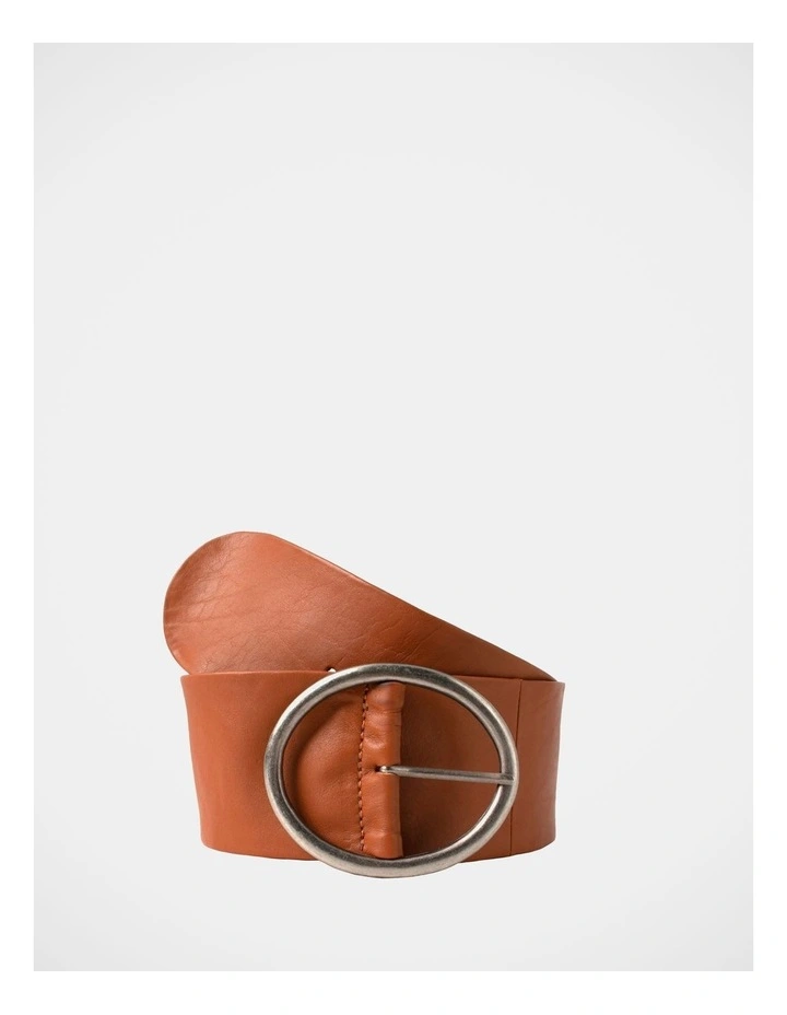 Peyton Leather Belt in Tan