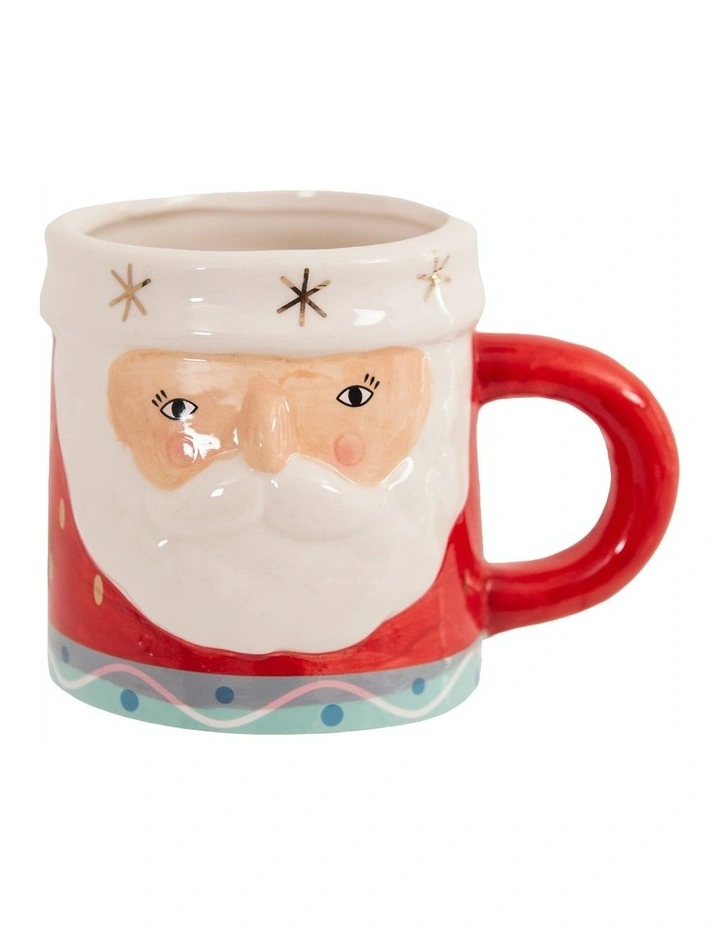 Santa Mug 14 Oz in Red