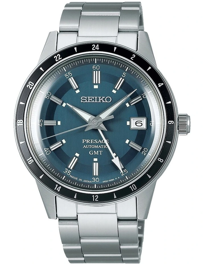 Presage Style 60s GMT Watch in Silver