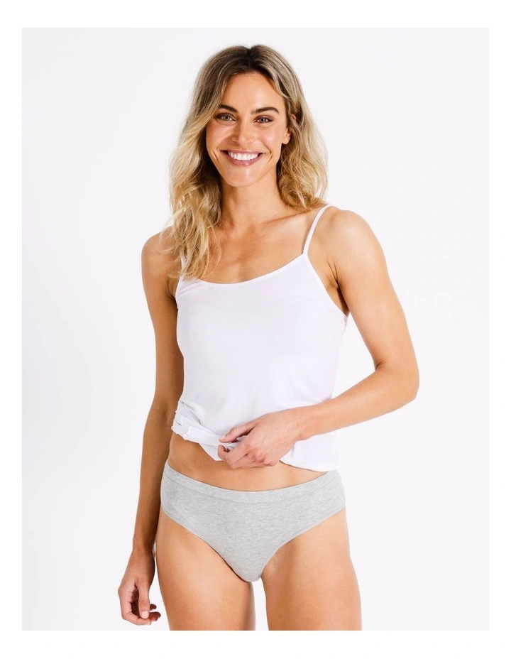 Organic Cotton Bikini in Grey Marle