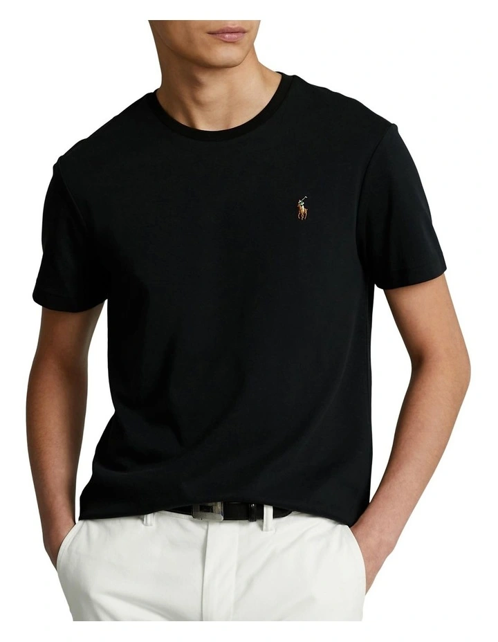 Custom Slim Fit Soft Cotton T-Shirt in Black