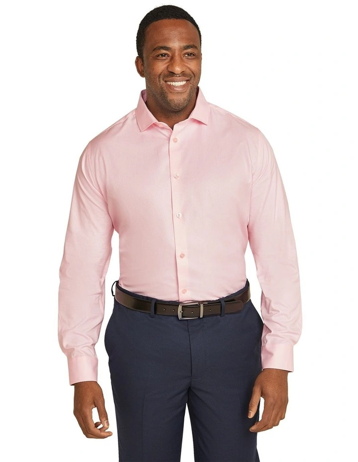 Taylor Twill Dress Shirt in Light Pink