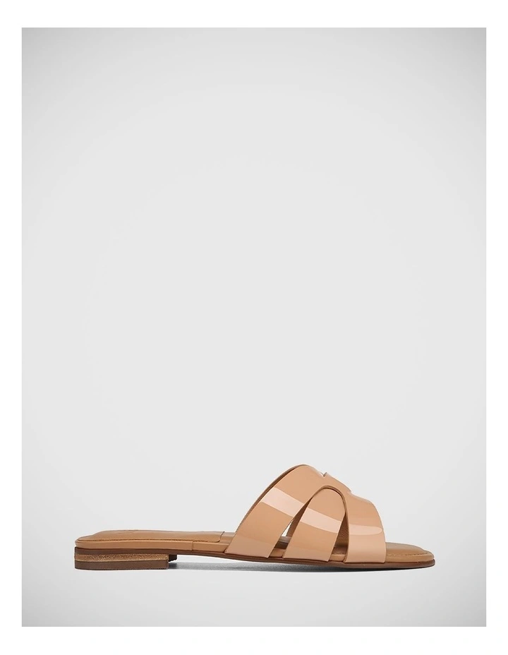 Caroline Patent Sandal in Sunkissed Tan