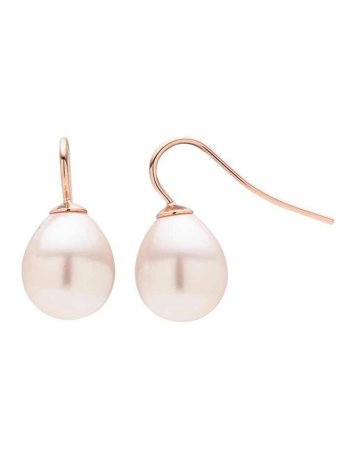 Pearl Teardrop Earring in Blush