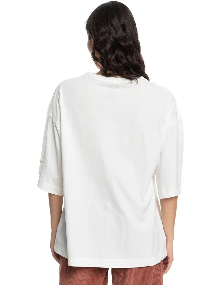 Sweet Shine Oversized T-shirt in Snow White
