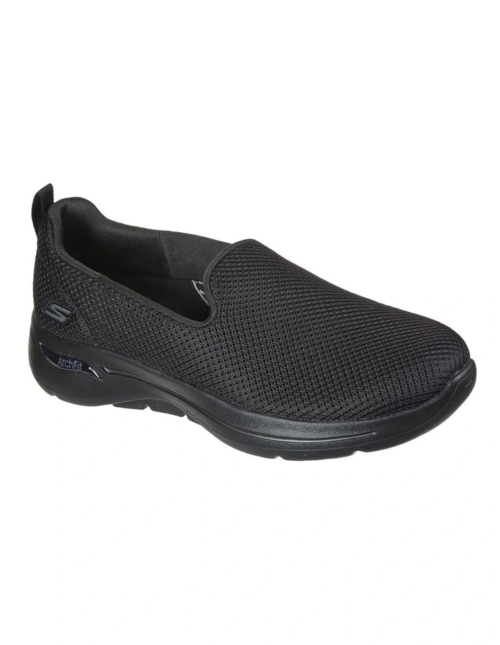 GoWalk Arch Fit Mesh Slip-on Sneaker in Black