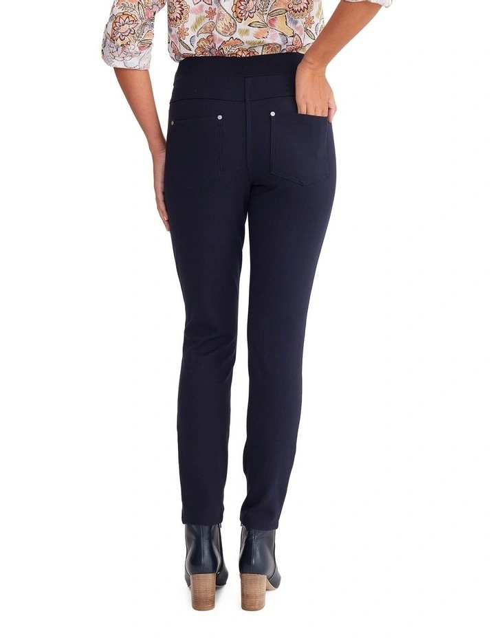 Pull On Super Stretch Pant in Blue