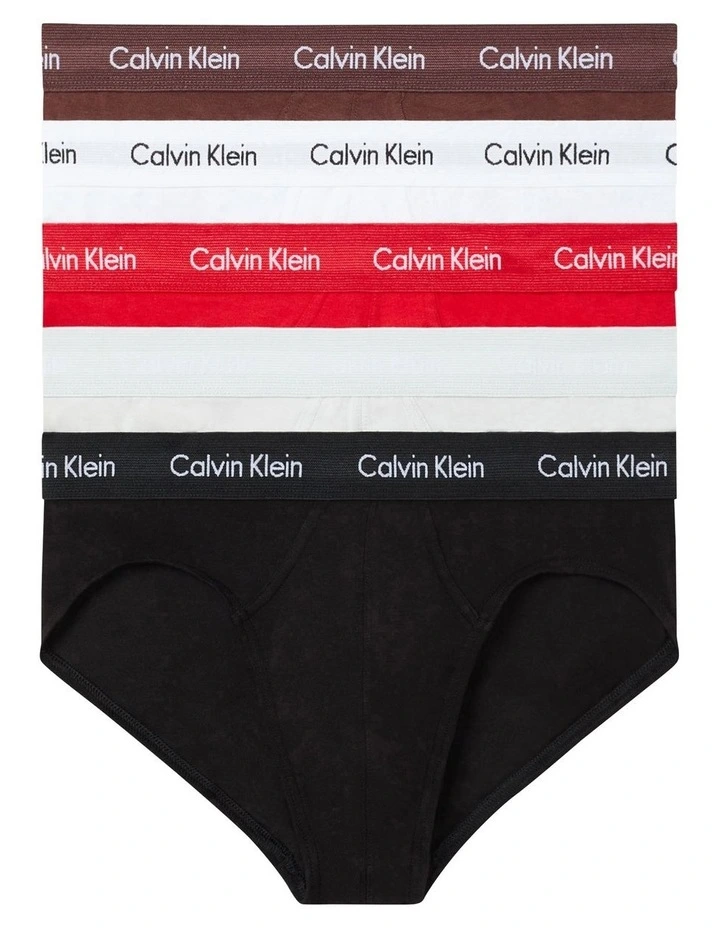 Cotton Stretch Briefs 5 Pack in Multi