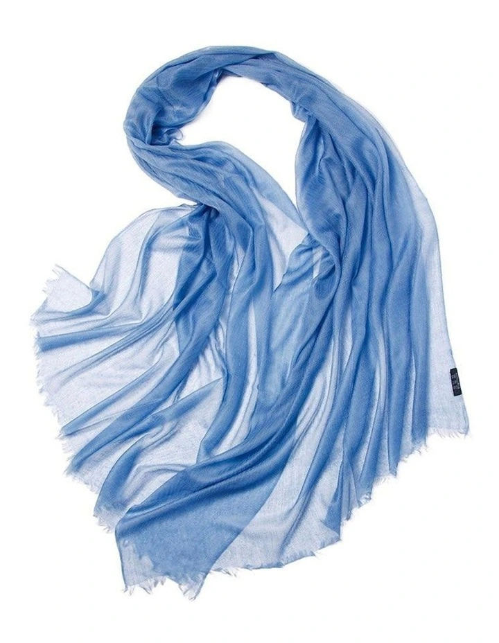 Cashmere Lightweight Shawl in Blue
