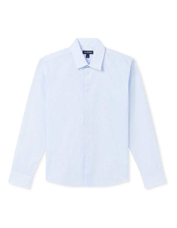 Printed Fit Shirt in Sky Blue