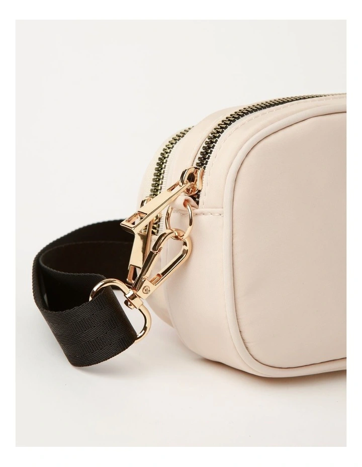 Nylon Crossbody Bag In Champagne